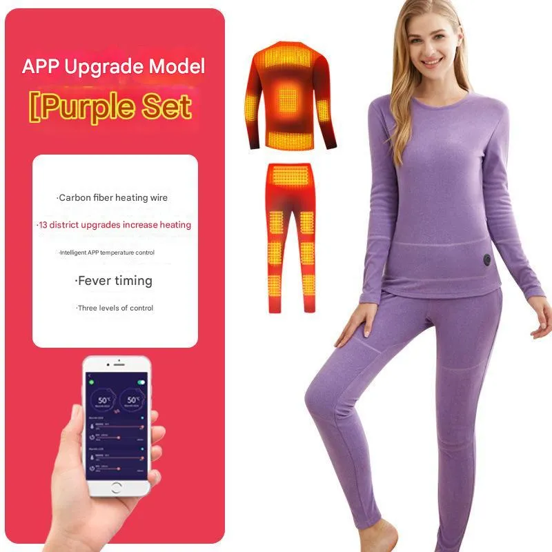 13 Area Heated Thermal Long Johns