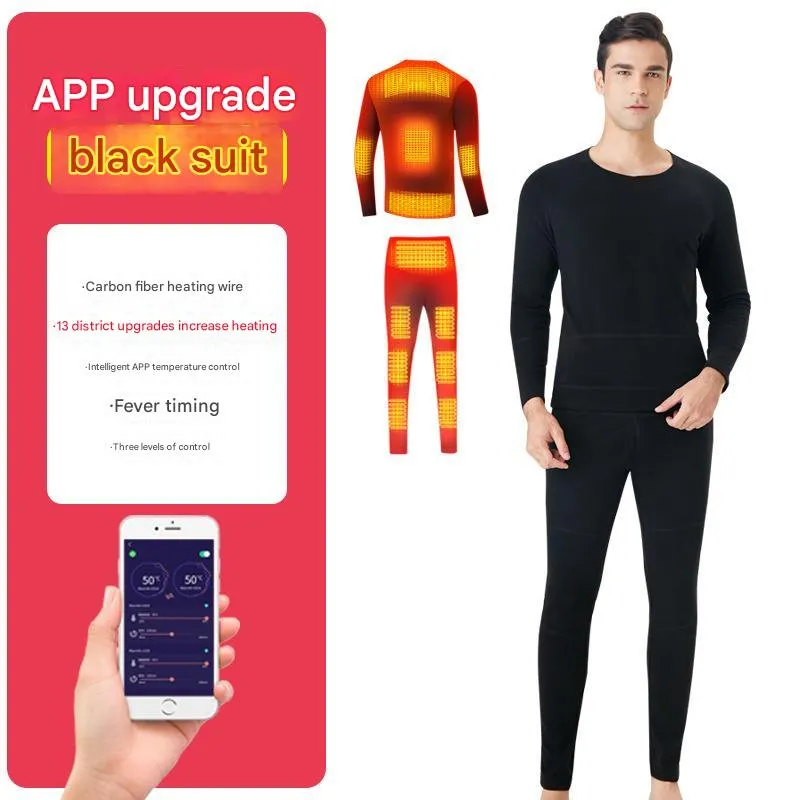 13 Area Heated Thermal Long Johns