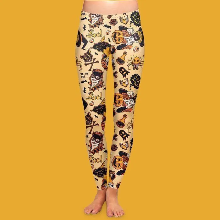 3-Pack: Women's Halloween Special Premium Wicked Cool Leggings