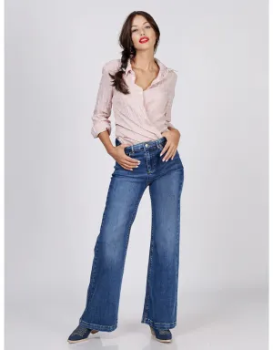 Ada Vintage Blue Denim Flares