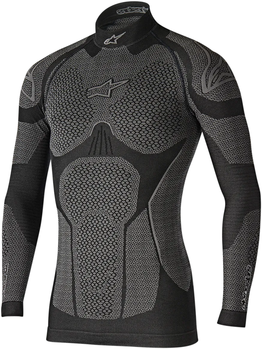 ALPINESTARS Ride Tech Winter Long Sleeve Underwear Top - Black/Gray - XS/S 4752117106-XS/S