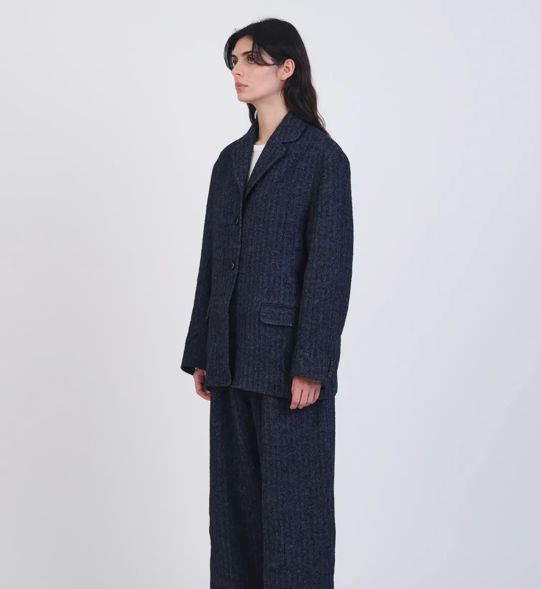 Andie Blazer, Navy Herringbone