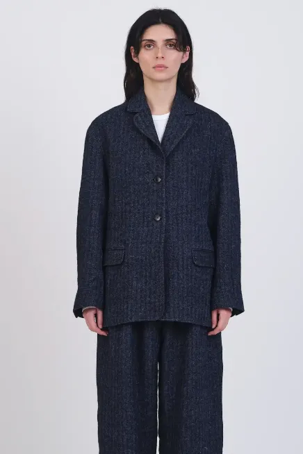 Andie Blazer, Navy Herringbone