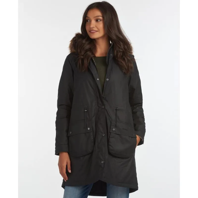 Barbour Mull Ladies Wax Jacket - Navy/Dress