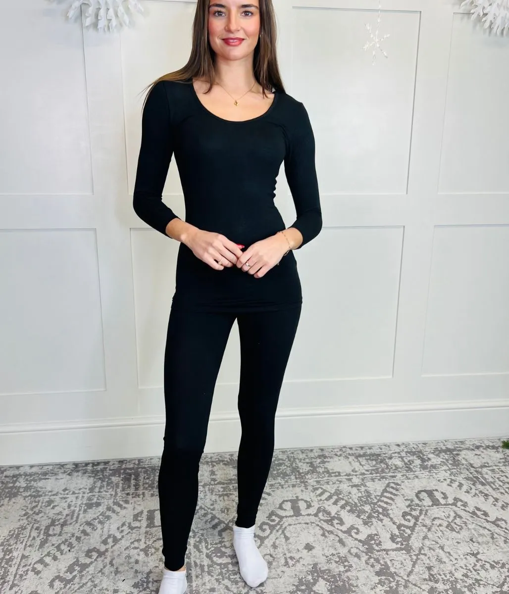 Black Thermal Leggings