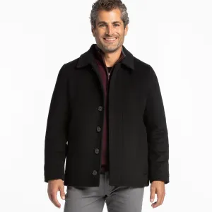 Black Wool Peacoat