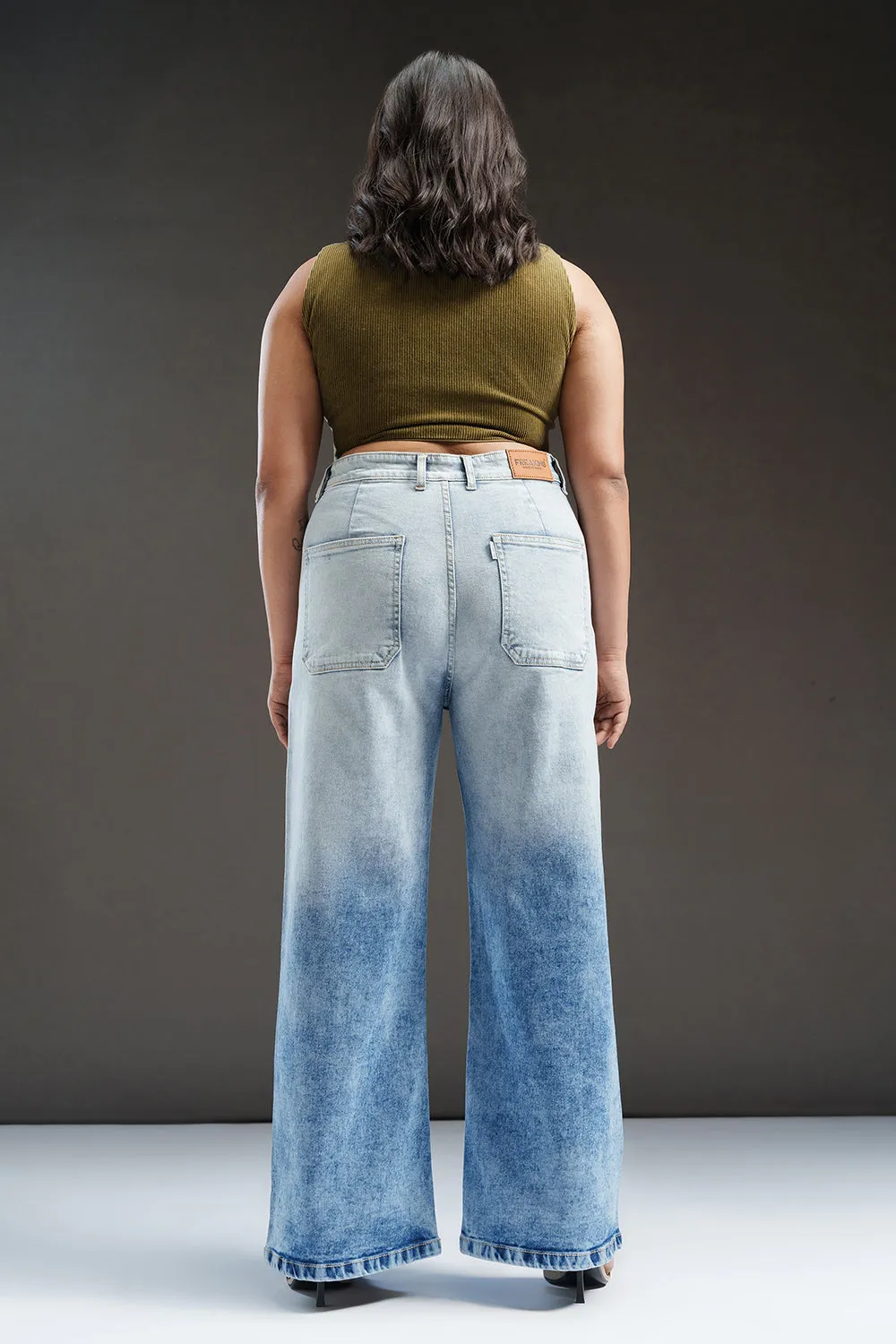 Bluemarine Curve Retro Flare Stretch Jeans