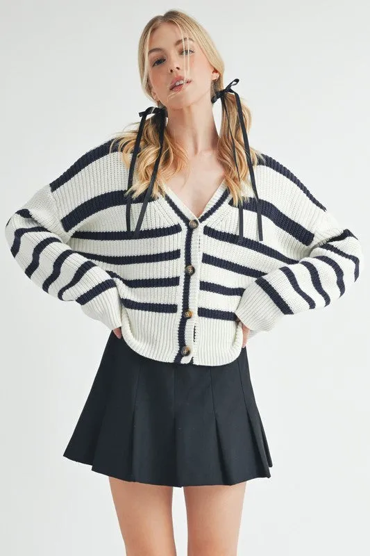 Bona Striped Cardigan