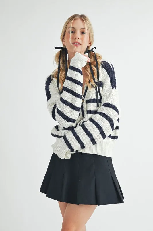 Bona Striped Cardigan