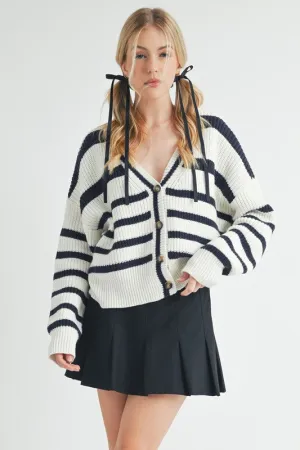 Bona Striped Cardigan