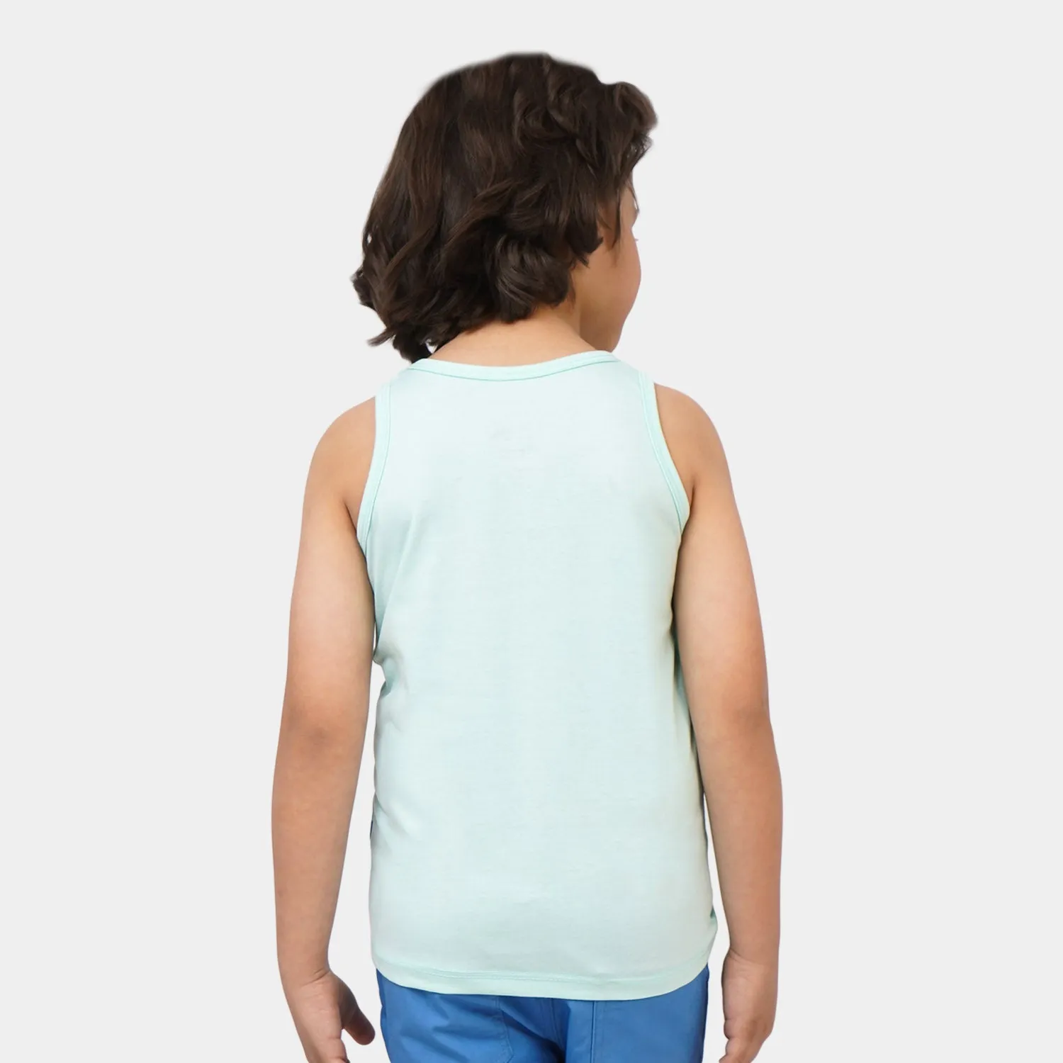 Boys Cotton Sando High Tides - Sea Green