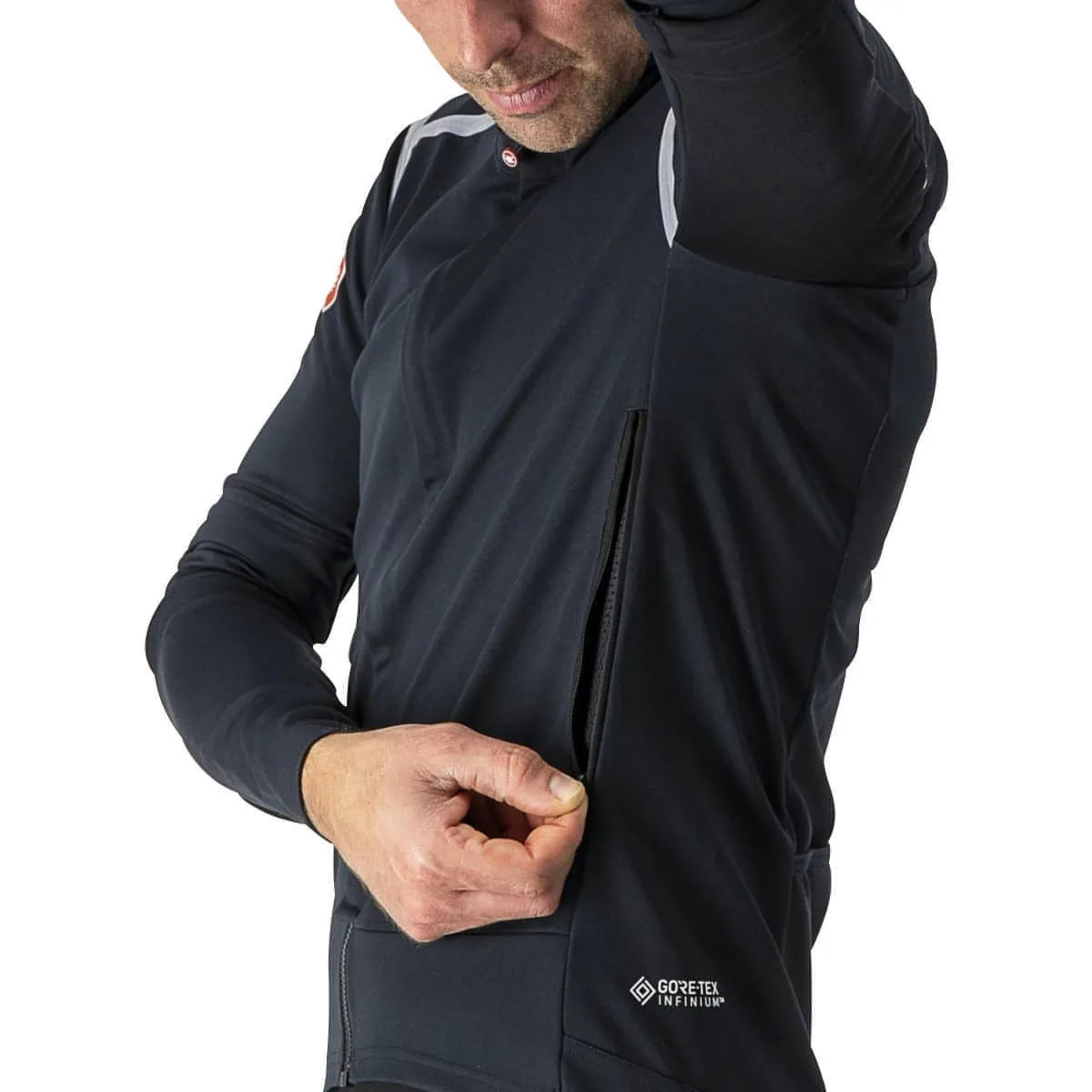 Castelli Perfetto Ros Convertible Mens Cycling Jacket - Black