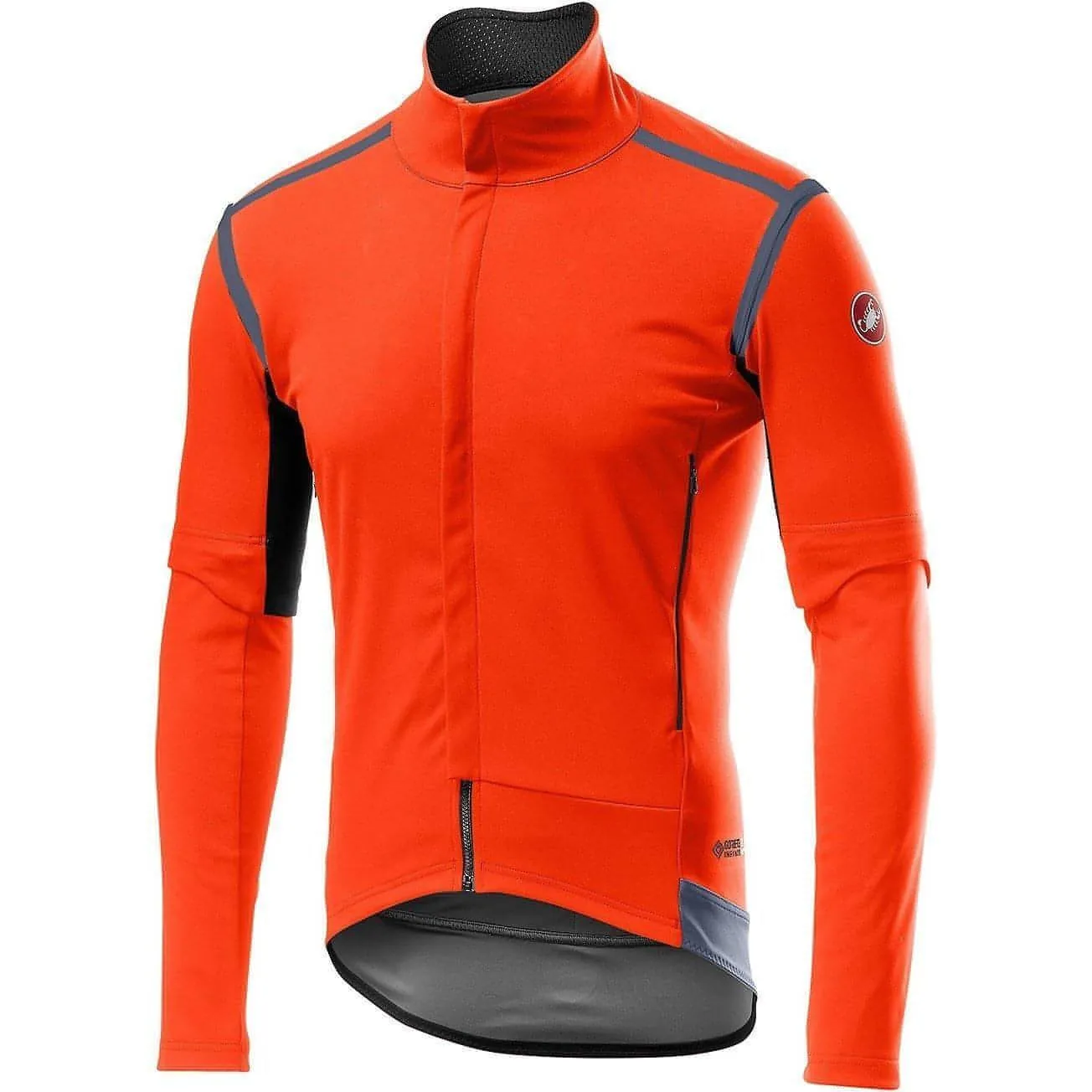 Castelli Perfetto Ros Convertible Mens Cycling Jacket - Orange