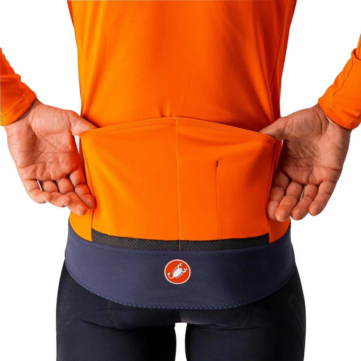 Castelli Perfetto Ros Convertible Mens Cycling Jacket - Orange