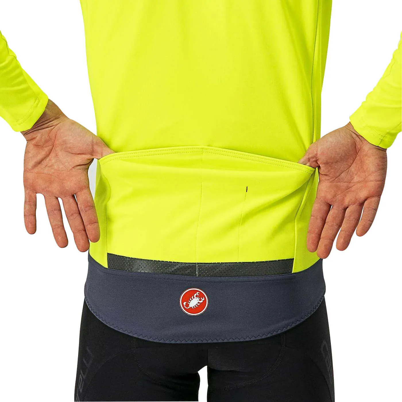 Castelli Perfetto Ros Convertible Mens Cycling Jacket - Yellow