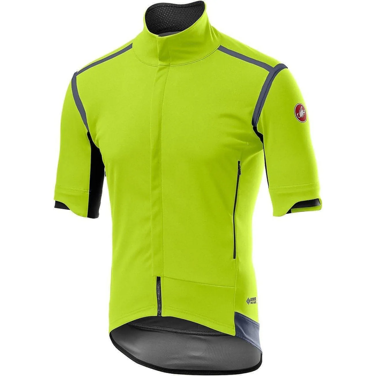 Castelli Perfetto Ros Convertible Mens Cycling Jacket - Yellow