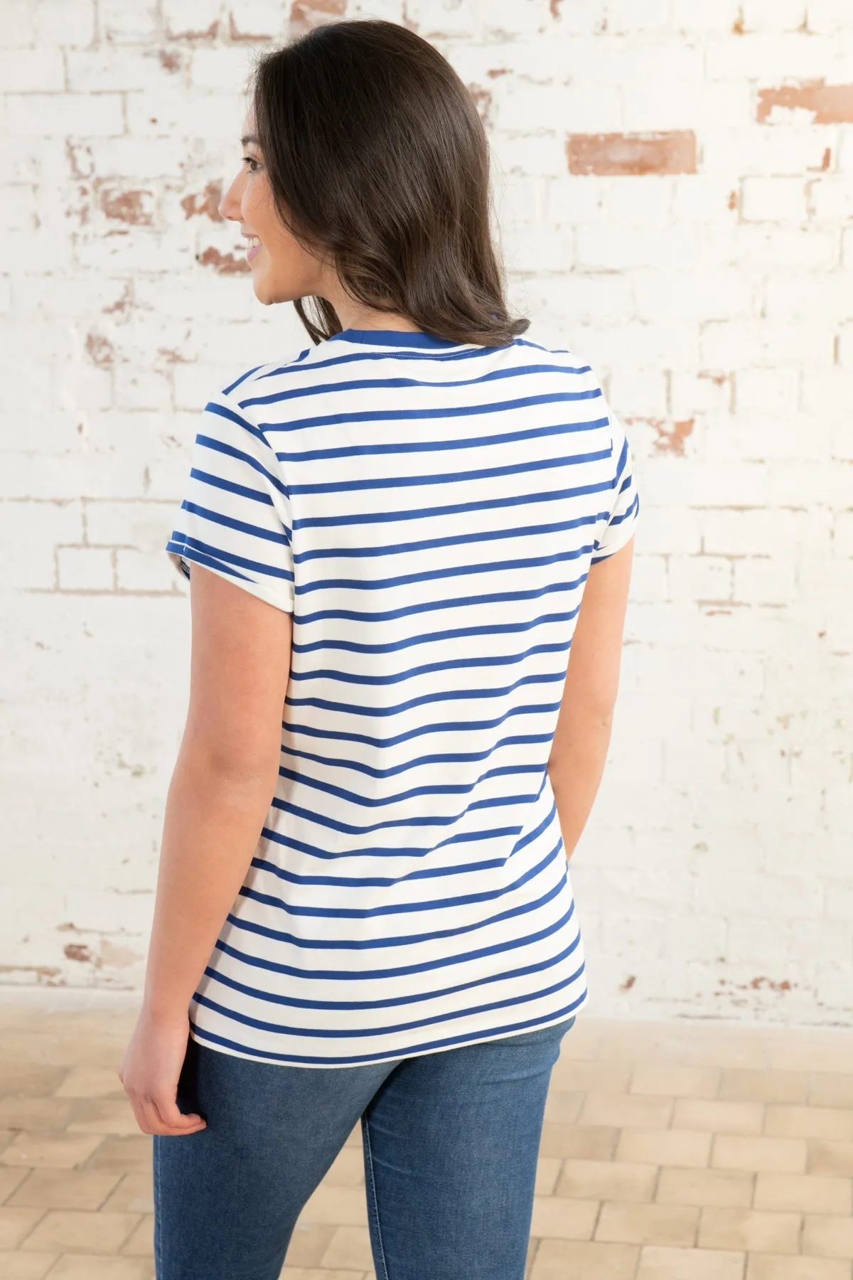 Causeway Tee - Indigo Stripe