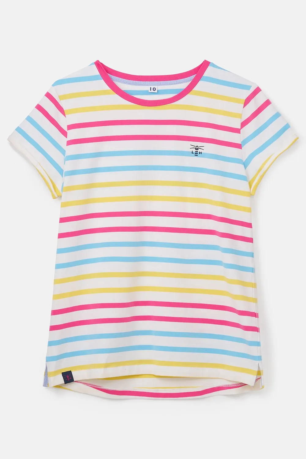 Causeway Tee - Pink Sky Blue Stripe