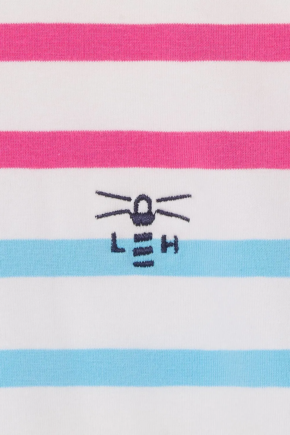 Causeway Tee - Pink Sky Blue Stripe