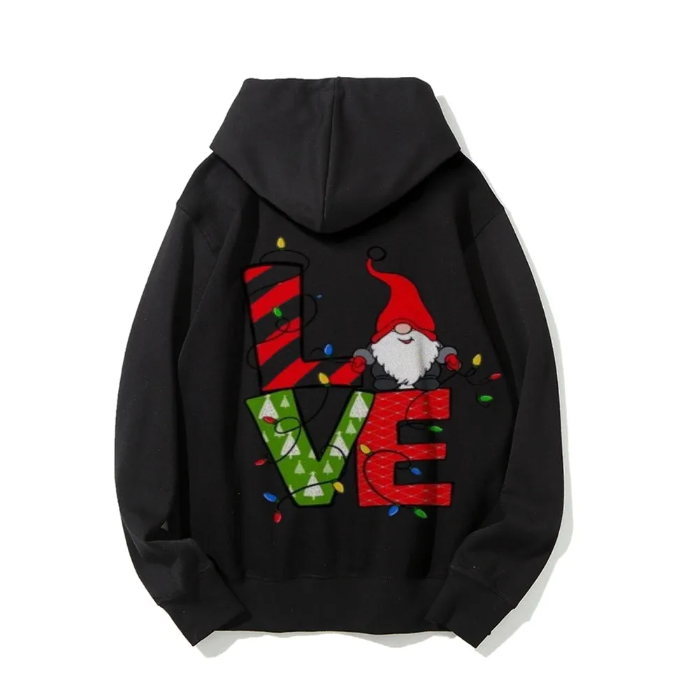 Christmas Santa Claus Graphic Pullover Hoodies