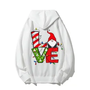 Christmas Santa Claus Graphic Pullover Hoodies