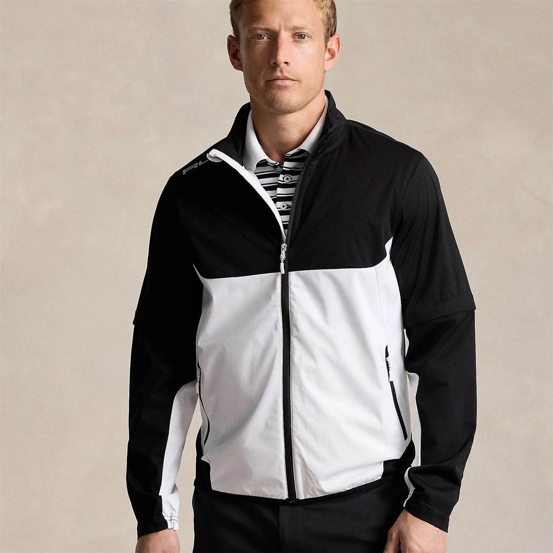 Convertible Water-Repellent Jacket Polo Black Multi - SS24