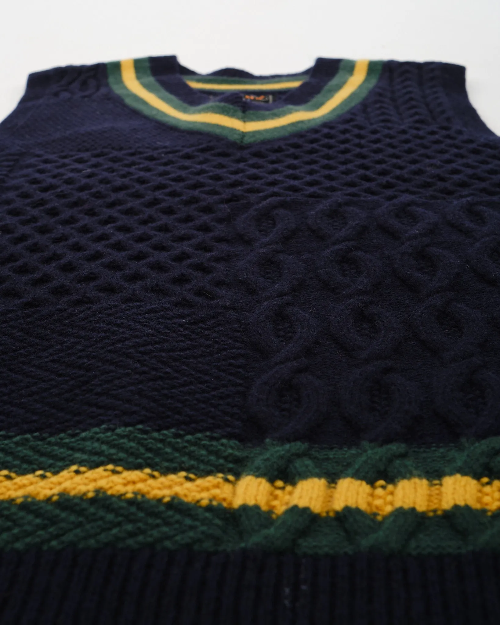 Cricket Vest Patchwork Like Navy