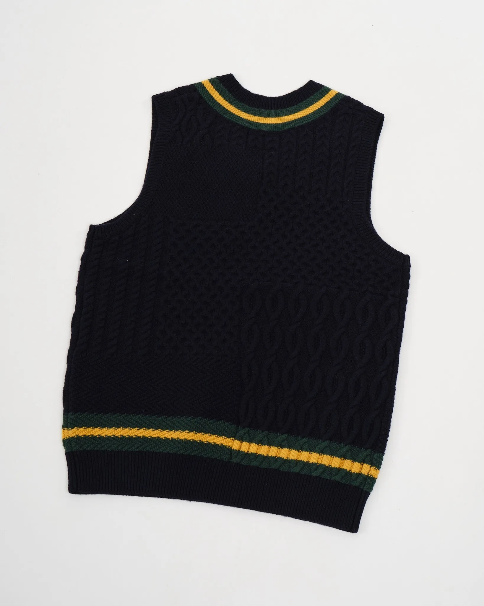 Cricket Vest Patchwork Like Navy