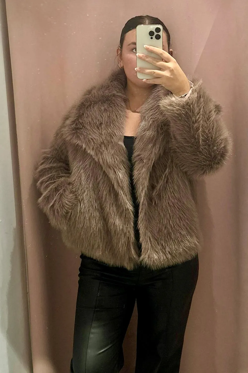 Ellen Brown Faux Fur Jacket