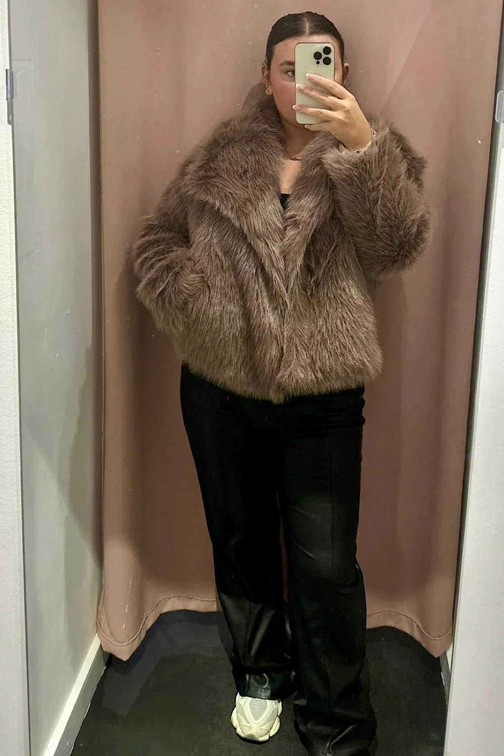 Ellen Brown Faux Fur Jacket