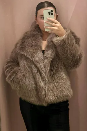 Ellen Brown Faux Fur Jacket