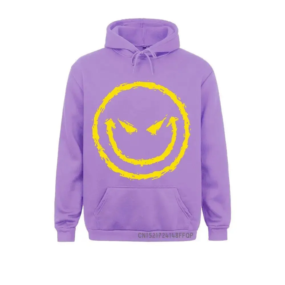 Evil Smile Face Sweatshirt Print Pullover Men Adult Humor Mens Graphic Hoodie Fashion Design Guys Clothes Cool