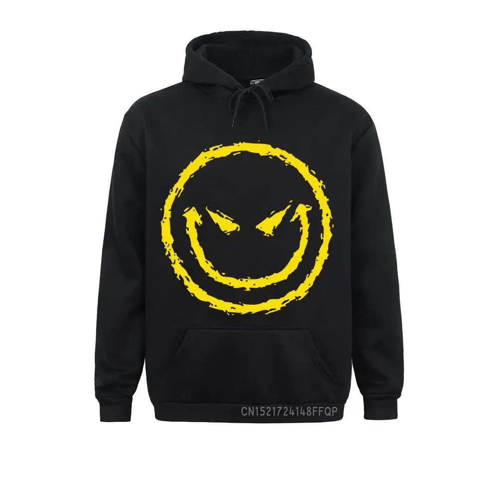 Evil Smile Face Sweatshirt Print Pullover Men Adult Humor Mens Graphic Hoodie Fashion Design Guys Clothes Cool