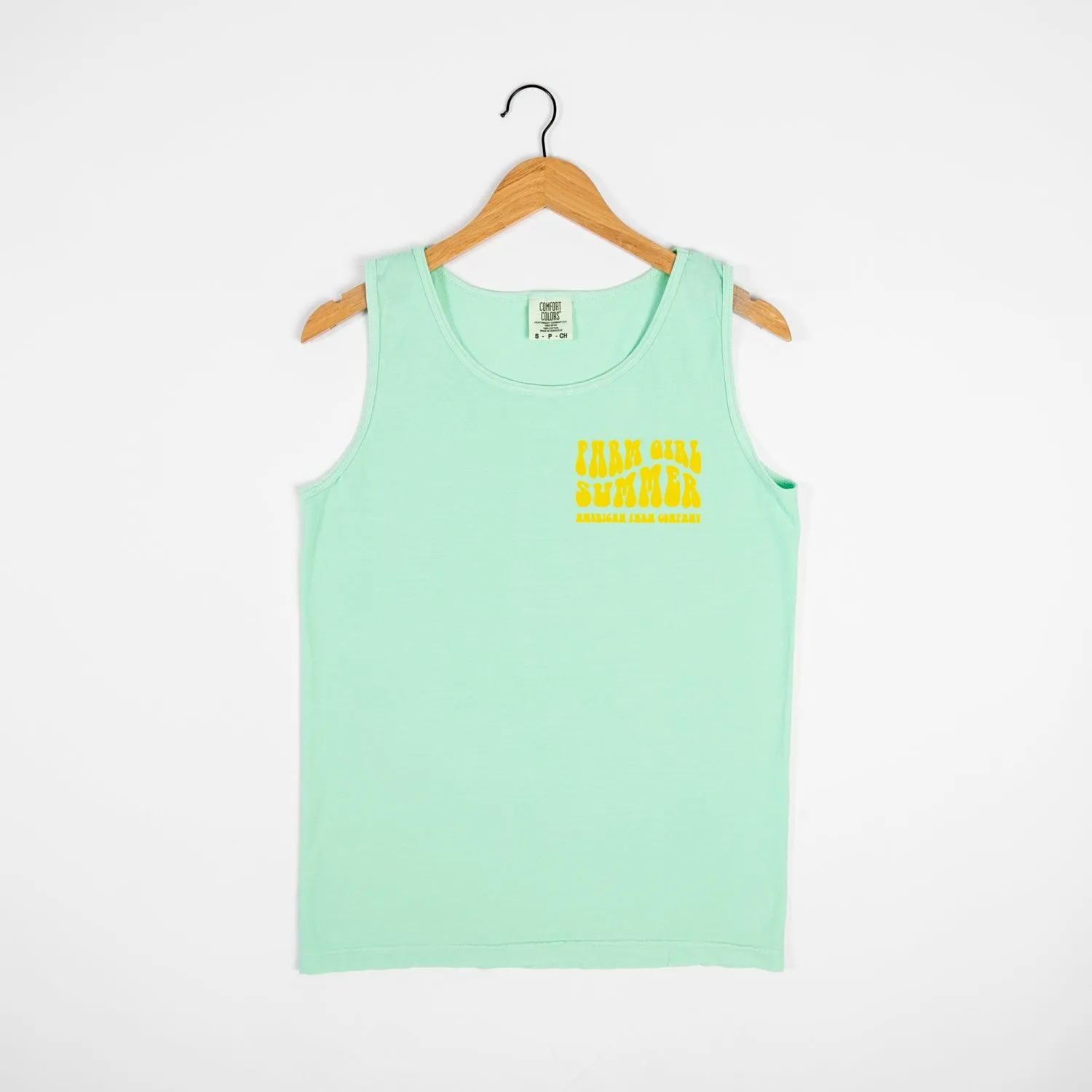 ‘Farm Girl Summer’ Mint Tank Top