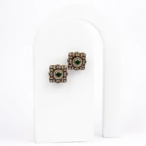 Floral Square Elegance Earrings