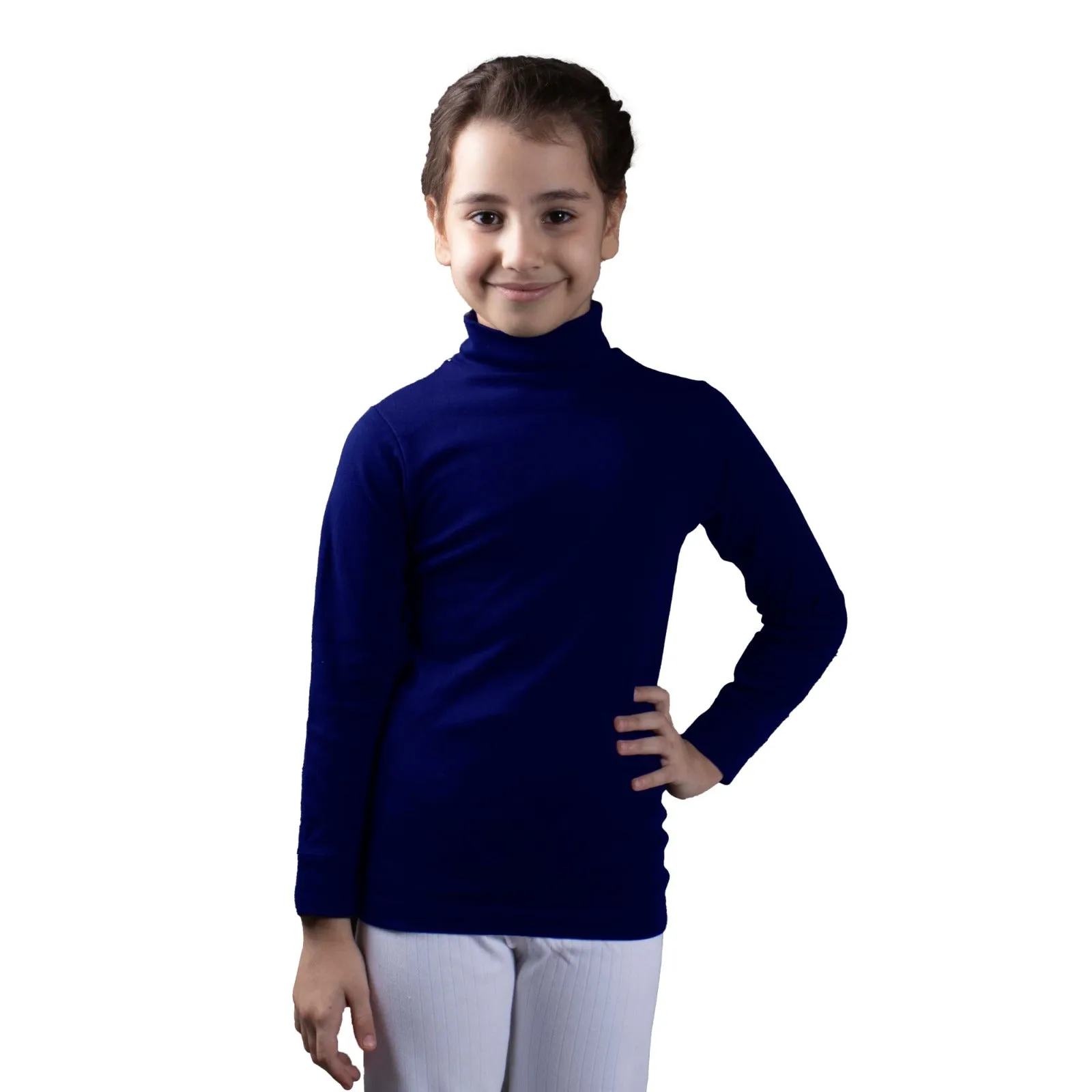 girl's thermal Hi-Neck T-Shirt