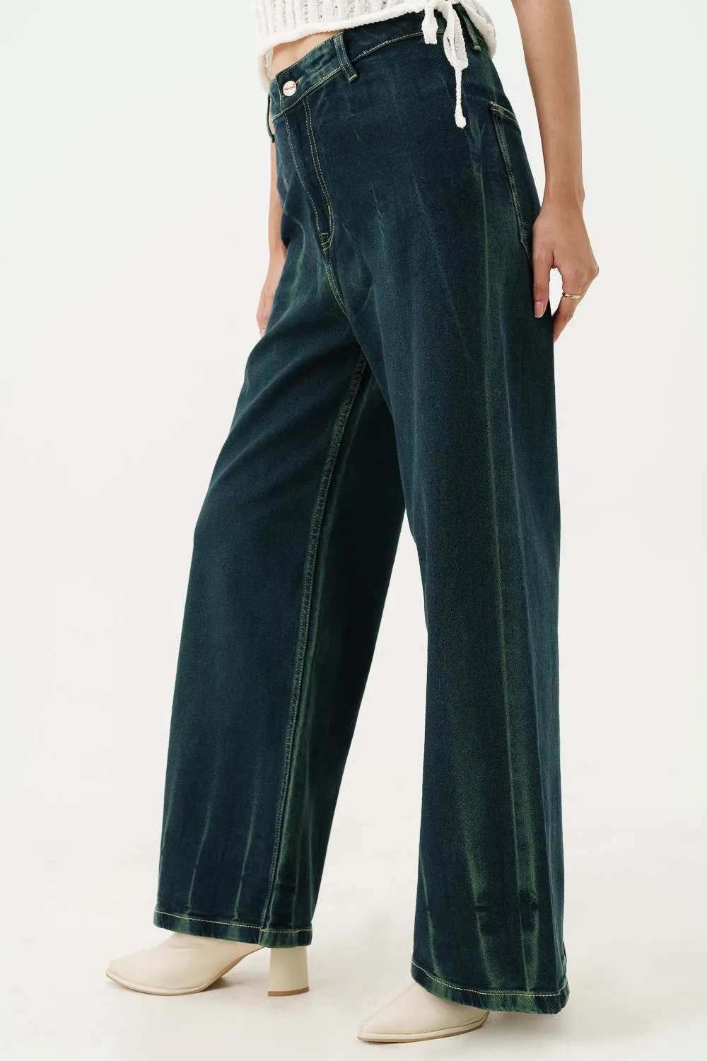 Great Peacock Retro Flare Stretch Jeans