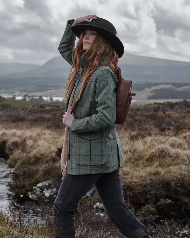 Hoggs Roslin Womens Technical Tweed Field Coat