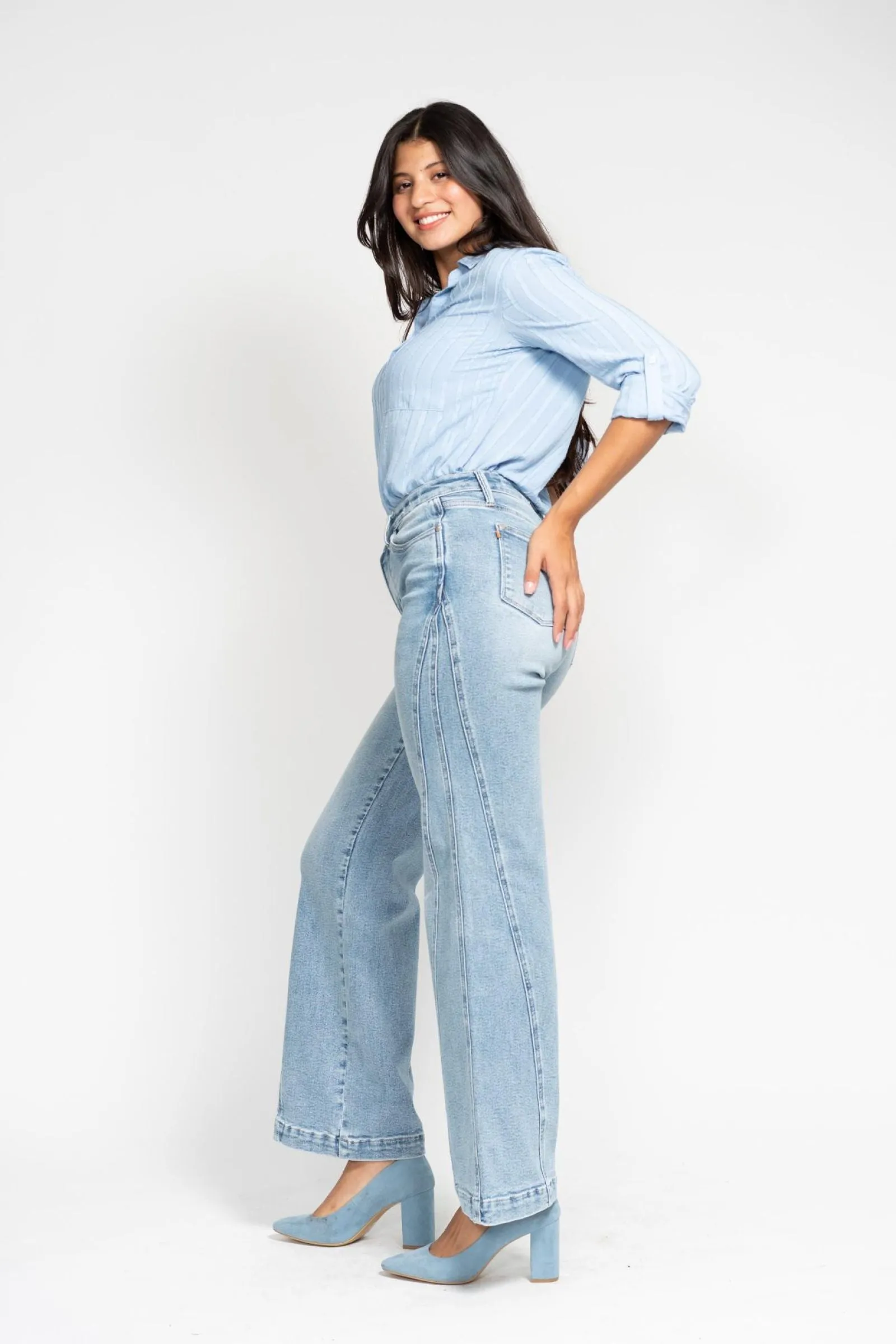 Judy Blue Ciarra Retro Wide Leg Jeans