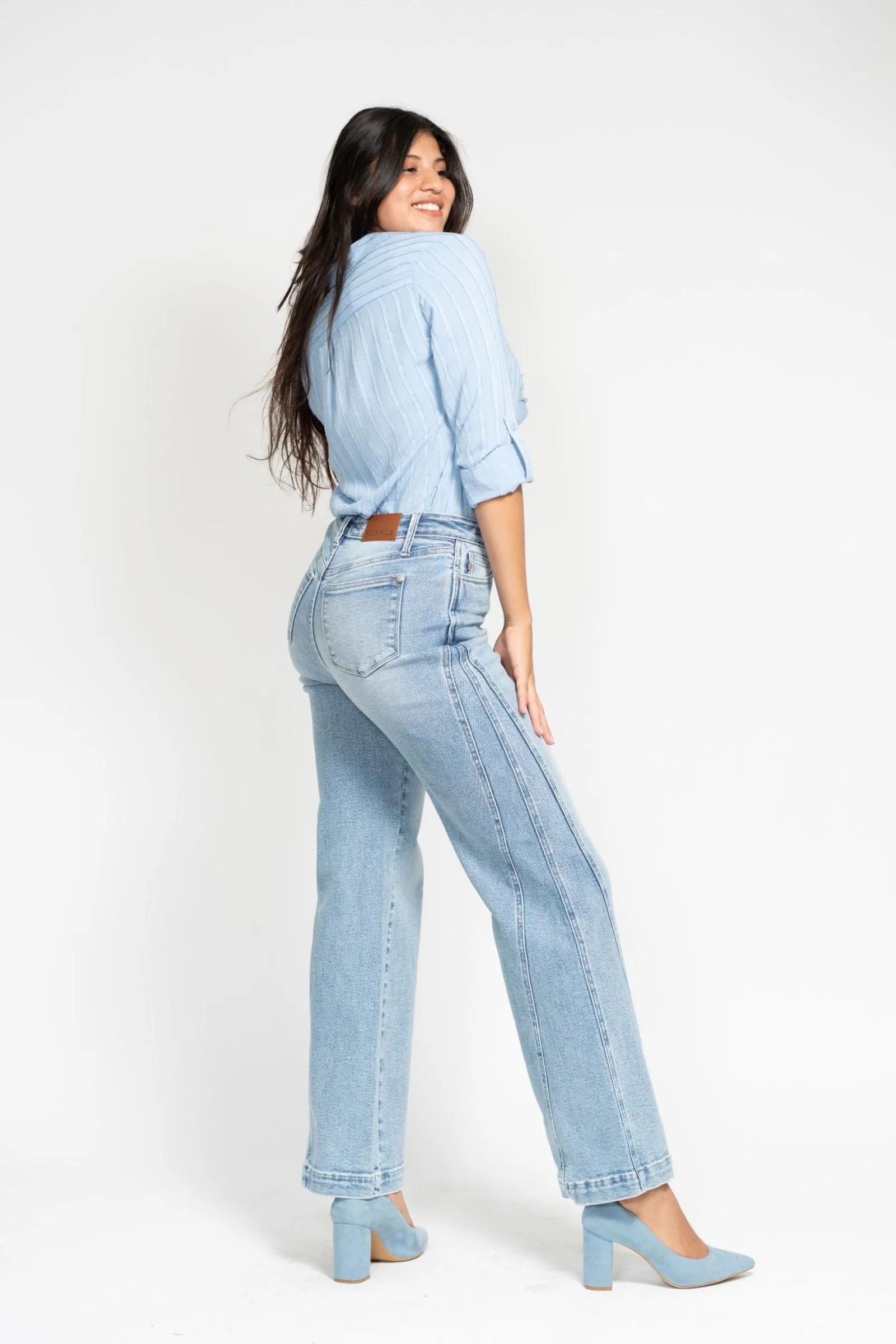 Judy Blue Ciarra Retro Wide Leg Jeans