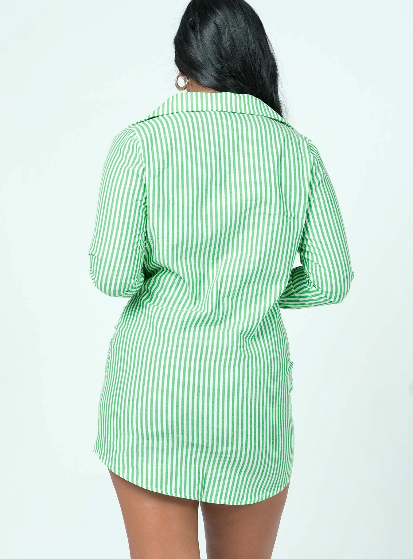 Kali Shirt Mini Dress Green