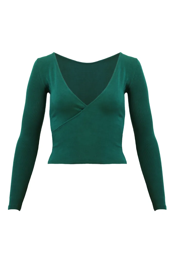 LAGOM Long Sleeved Top in Teal