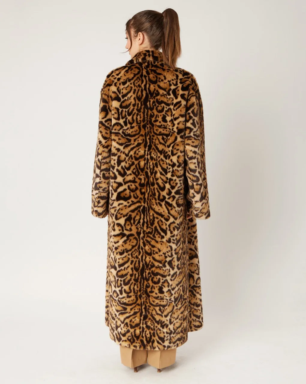 Leopard Faux Fur Coat