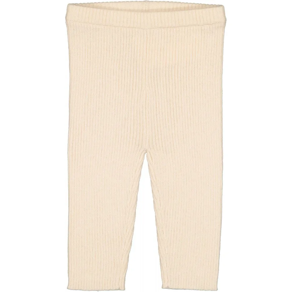 Louis Louise Chat Knitted Wool Blend Leggings - Cream