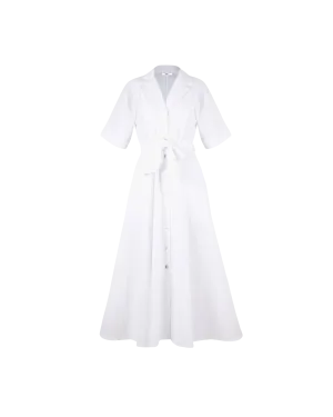 MARLEY SHIRT DRESS WHITE