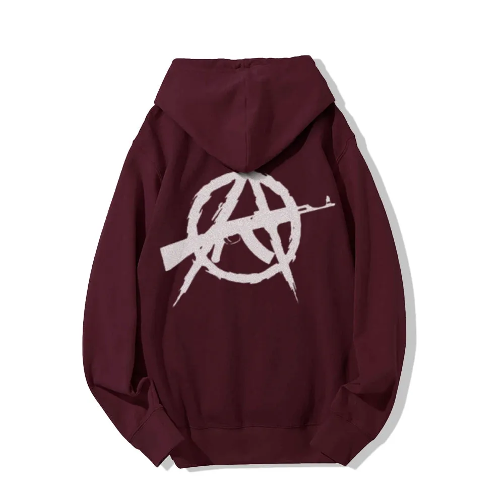 Mens Anarchy Graphic Hoodies