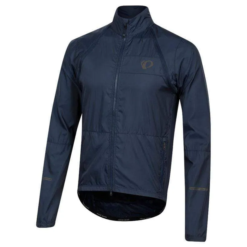 Men's ELITE Escape Convertible Road Bike Jacket - Navy Blue