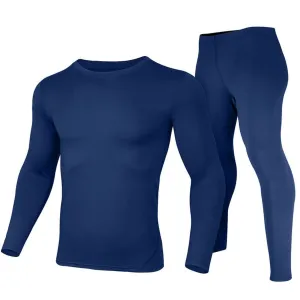 Men's Fleece Lined Thermal Underwear - Blue