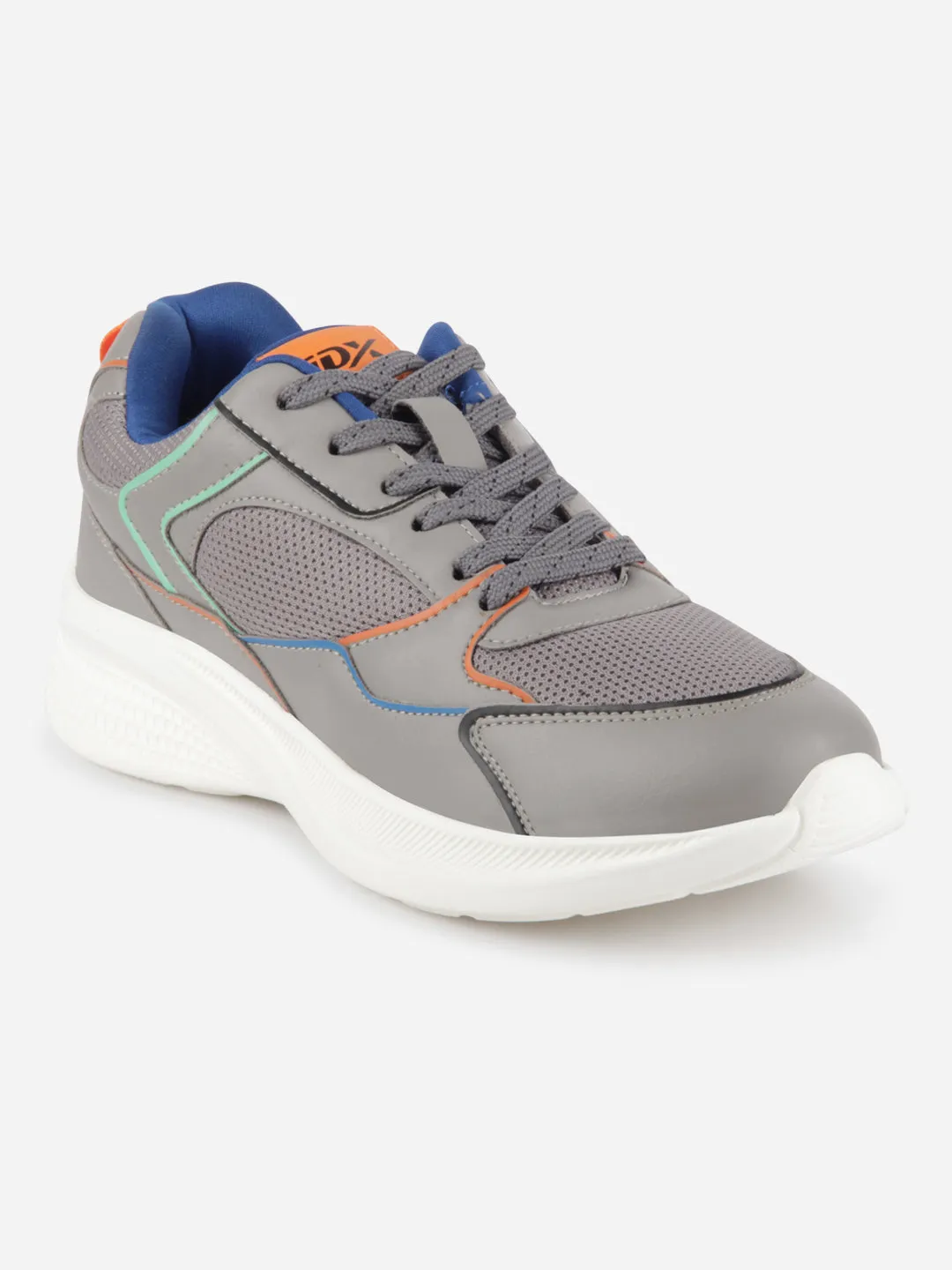 Men's Grey Spectrum Lace Up Sneakers (IX7137)