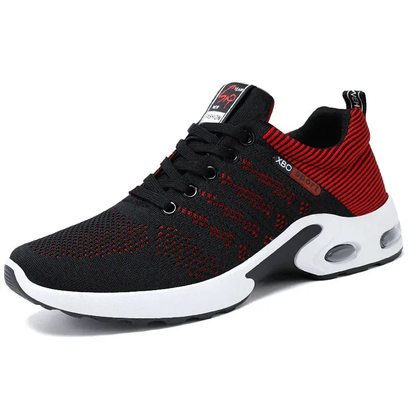 Men's Lightweight Mesh Lace-Up Running Sneakers